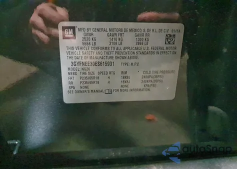 2014 Cadillac Srx Luxury Collection from USA, damaged, VIN 3GYFNEE30ES615931